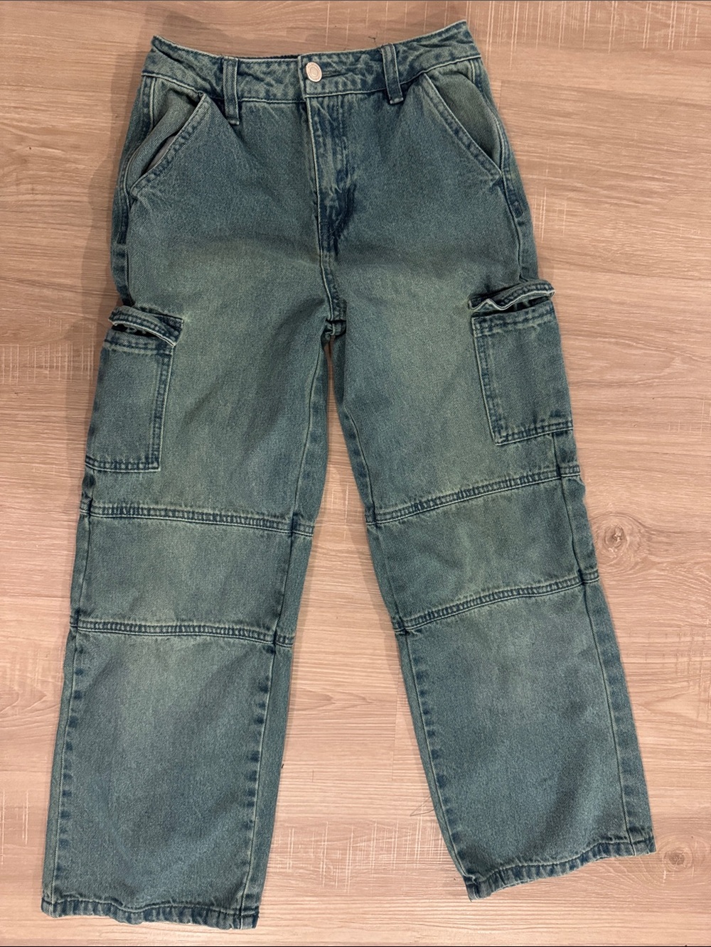 Habitual Olive Green Denim Cargo Pants